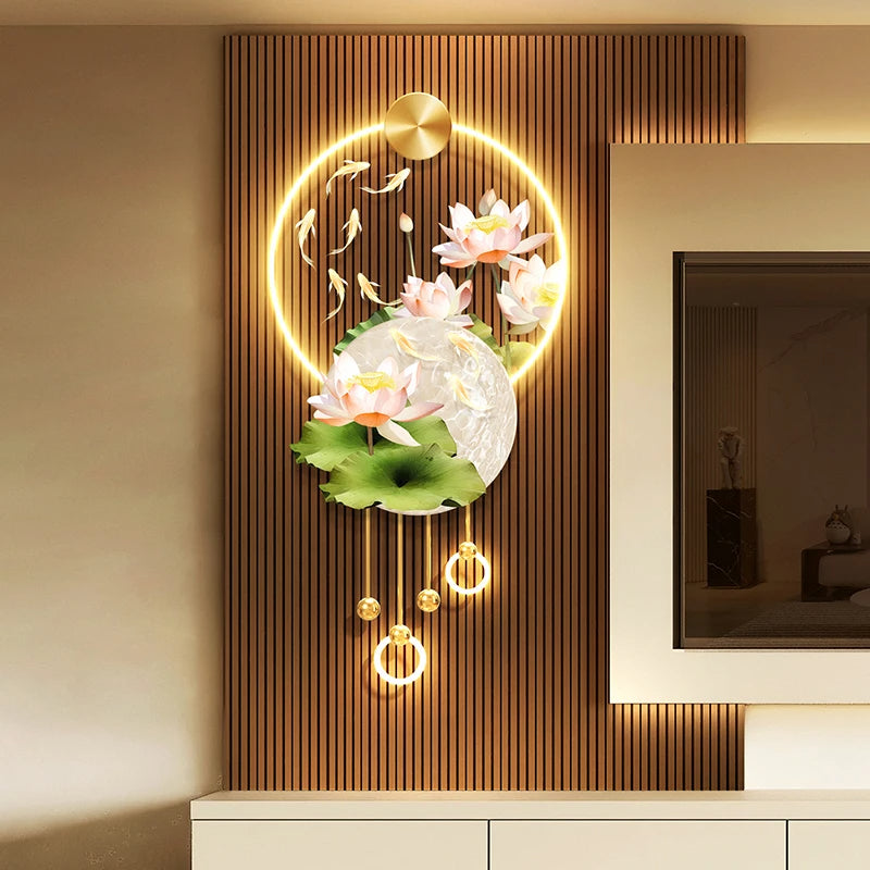 AquaNine™ – Nine Koi LED Harmony Wall Art