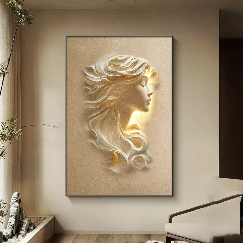 NovaGlow™ – LED-Lit Minimalist Hallway Wall Decor