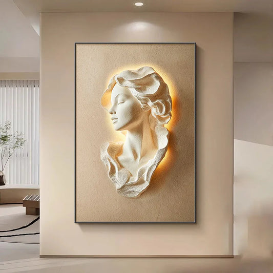 NovaGlow™ – LED-Lit Minimalist Hallway Wall Decor